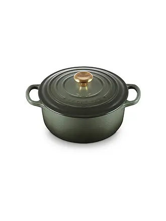 LE CREUSET | Bräter rund SIGNATURE 20cm/2,4l Garnet | dunkelgrün